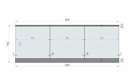 Barandilla de vidrio sobre perfil ETP