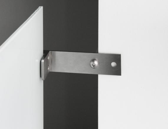 Foto Barra plana para balcón francés 175x45x4/45x45mm, AISI 304, SATINADO