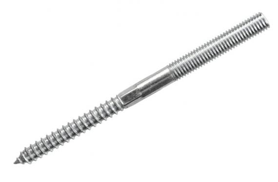 Foto Barra roscada doble de acero inoxidable - M12x120 mm