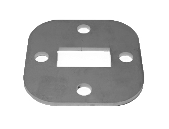 Foto Base para soldar 40x20/85x85 mm, AISI 304, SATINADO