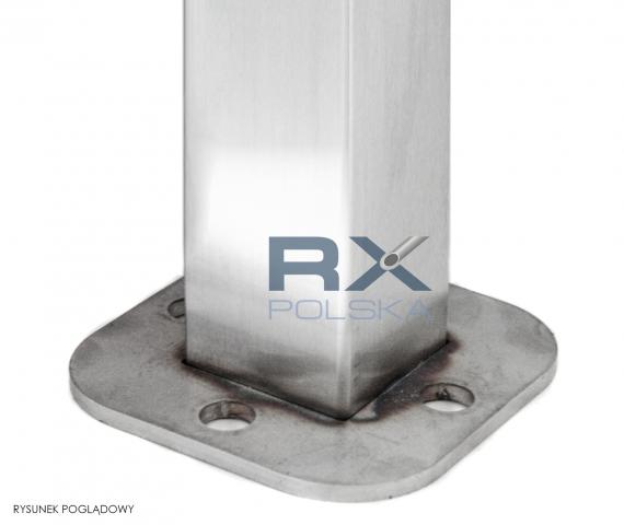 Foto Base para soldar 40x20/85x85 mm, AISI 304, SATINADO