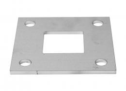 Base para soldar 40x40/100x100 mm, AISI 304, EN BRUTO