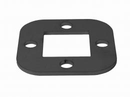 Base para soldar 40x40/85x85 mm, ACERO AL CARBONO S235, EN BRUTO