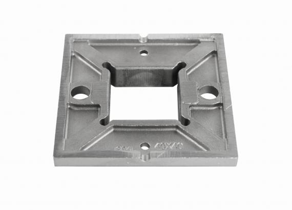 Foto Base para soldar 40x40 mm, AISI 304, EN BRUTO