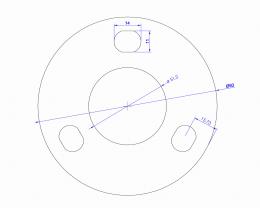 Base para soldar 50,8x93x4 mm, AISI 304, EN BRUTO