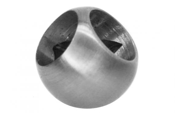 Foto Bola - 20 mm, esquina - para tubo 12 mm, AISI 304, SATINADO