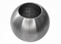 Bola - 20 mm, remate de tubo 12 AISI 304, SATINADO