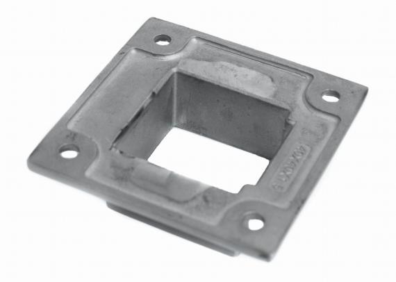 Foto Brida de montaje - 40x40 mm, AISI 304, SATINADA