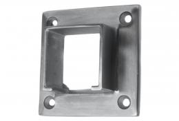 Brida de montaje - 40x40 mm, AISI 316, SATINADA