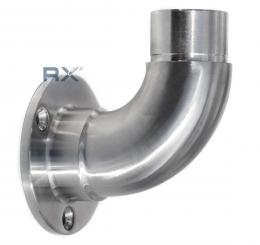 Brida de montaje 90° para tubo Ø 42,4x2 mm, AISI 304, SATINADA