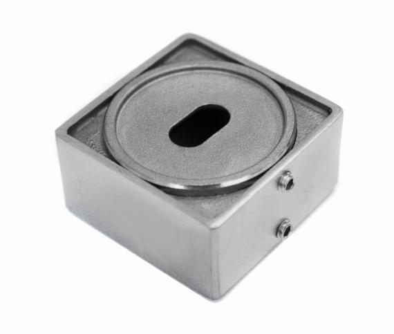 Foto Brida de montaje para perfil 40x40 mm, AISI 304, SATINADA