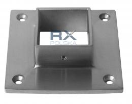 Brida de montaje para perfil 40x40 mm, AISI 304, SATINADA