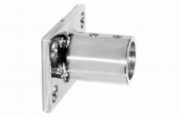 Brida de montaje para tubo Ø 25 mm, AISI 304, Pulido