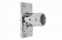 Brida de montaje para tubo Ø 25 mm, AISI 304, Pulido