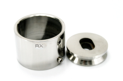 Foto Brida de montaje para tubo Ø 42,4 mm, AISI 304, Pulido