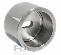 Brida de montaje para tubo Ø 42,4 mm, AISI 304, Pulido