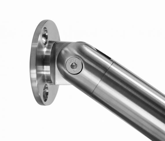 Foto Brida flexible, conjunto para tubo Ø 42,4mm, AISI 304, SATINADO