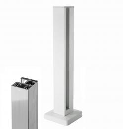 Poste ranura MINI 400 mm izquierdo, aluminio
