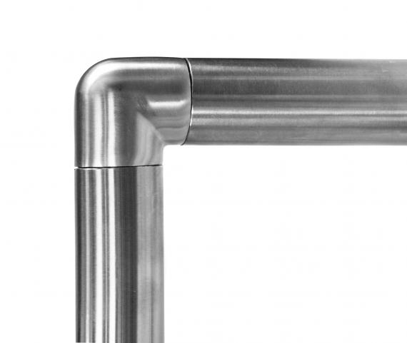 Foto Codo 90° para 42,4 x 2 mm, AISI 316, SATINADO