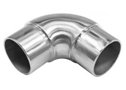 Codo 90° para 48,3x2 mm, AISI 304, SATINADO