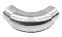 Codo 90° para 50,8x1,5 mm, AISI 304, SATINADO