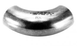 Codo 90° para soldar 33,7 mm, AISI 304, EN BRUTO