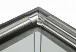 Codo 90° para tubo ranurado 42,4 mm 90°, AISI 316, SATINADO