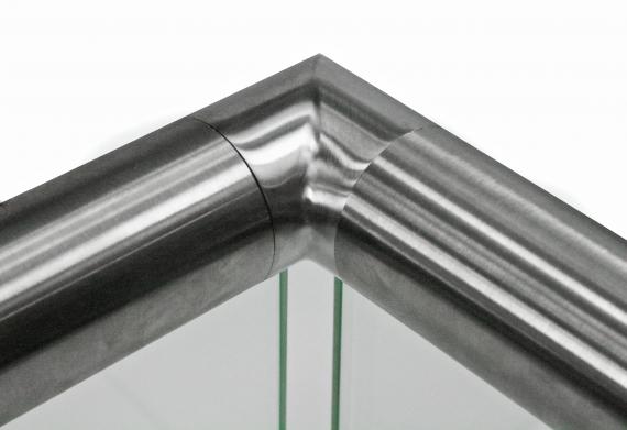 Foto Codo 90° para tubo ranurado 48,3 mm, AISI 304, SATINADO