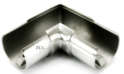 Foto Codo 90° para tubo ranurado 48,3 mm, AISI 304, SATINADO