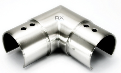 Foto Codo 90° para tubo ranurado 48,3 mm, AISI 304, SATINADO