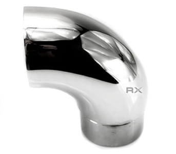 Foto Codo 90° tapa final 42,4 x 2 mm, AISI 304, Pulido