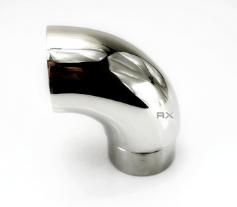 Foto Codo 90° tapa final 42,4 x 2 mm, AISI 304, Pulido