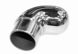 Codo ciego 90° para 42,4 x 2 mm, AISI 304, Pulido