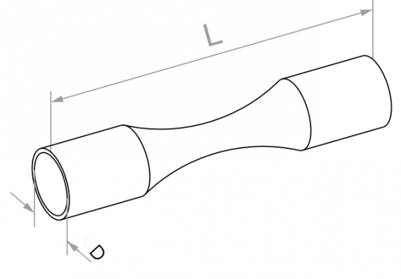 Foto Codo curvado para tubo Ø 12x70 mm, AISI 304, SATINADO
