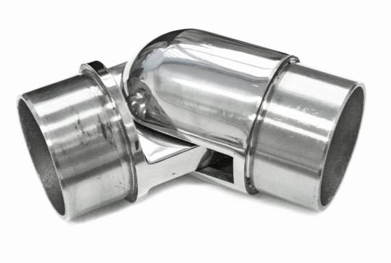 Foto Codo flexible de -90° a +90° para 42,4 x 2 mm, AISI 304, Pulido