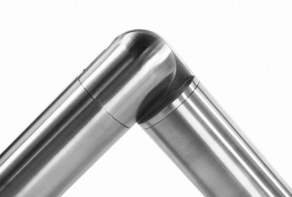 Foto Codo flexible de -90° a +90° para 42,4 x 2 mm, AISI 304, SATINADO