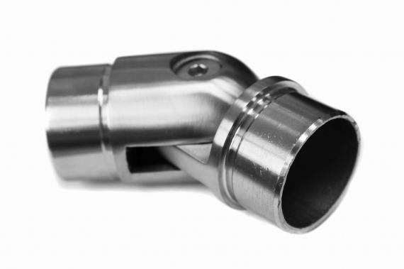 Foto Codo flexible de -90° a +90° para 42,4 x 2 mm, AISI 304, SATINADO