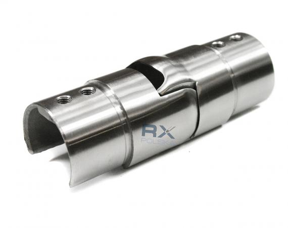 Foto Codo flexible INFERIOR para pasamanos ranurado Ø42,4 x 1,5 mm, AISI 304, SATINADO