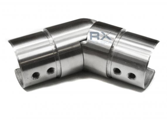 Foto Codo flexible INFERIOR para pasamanos ranurado Ø42,4 x 1,5 mm, AISI 304, SATINADO