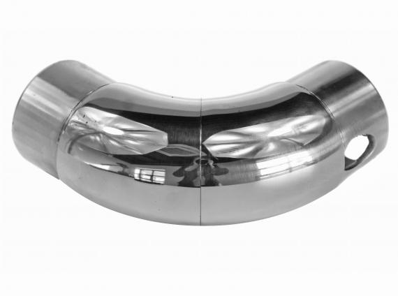 Foto Codo flexible para 42,4 x 2 mm, AISI 304, Pulido