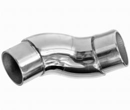 Codo flexible para 42,4 x 2 mm, AISI 304, Pulido