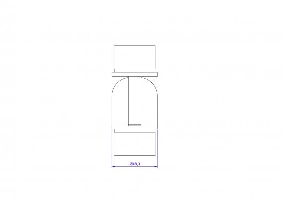 Foto Codo flexible para 48,3 x 2 mm, AISI 304, SATINADO