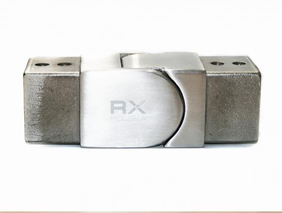 Foto Codo flexible SUPERIOR para pasamanos ranurado 40x40 mm, AISI 304, SATINADO