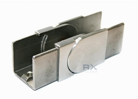 Foto Codo flexible SUPERIOR para pasamanos ranurado 40x40 mm, AISI 304, SATINADO