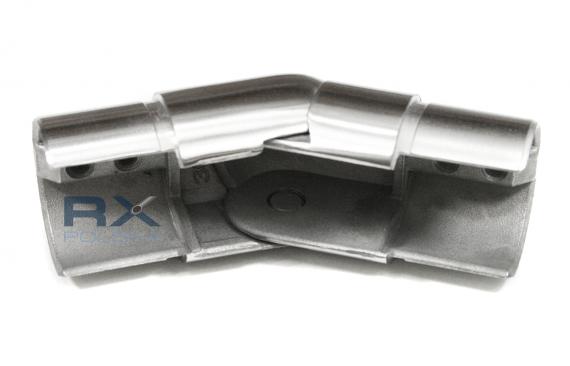 Foto Codo flexible SUPERIOR para pasamanos ranurado Ø42,4 mm, AISI 304, SATINADO