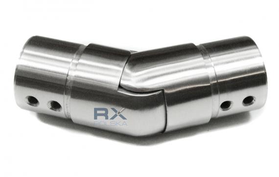 Foto Codo flexible SUPERIOR para pasamanos ranurado Ø42,4 mm, AISI 304, SATINADO