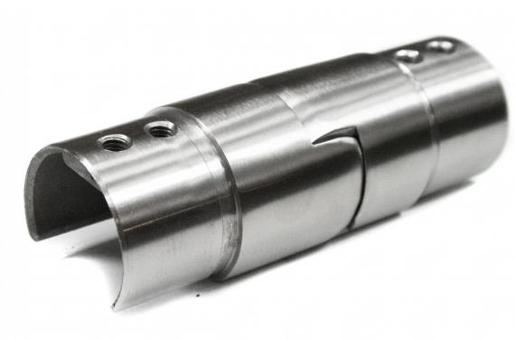 Foto Codo flexible SUPERIOR para pasamanos ranurado Ø42,4 mm, AISI 304, SATINADO