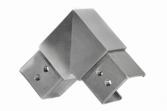 Foto Codo horizontal 90° para pasamanos 40x40 mm, AISI 316, SATINADO