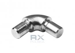 Codo redondo 90° para tubo ø 16x1,5mm, AISI 304, SATINADO