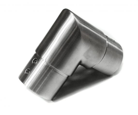 Foto Codo vertical 90° para perfil 42,4 mm, AISI 304, SATINADO